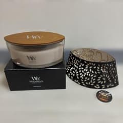 WoodWick キャンドル VANILLA&SEA SALT シェード - メルカリ