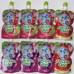 ぷるんぷるん Qoo ゼリー飲料 ぶどう りんご いちごミックス 8個 ④