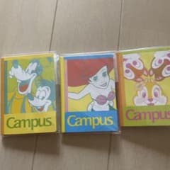 ディズニー Campus ミニメモ 3種セットのサムネイル