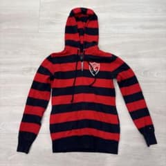 TOMMY HILFIGER ボーダー ジップアップパーカー XSのサムネイル