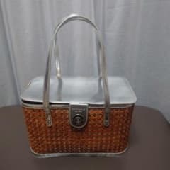 【中古】kate spade NEWYORK／かごバッグ 夏バッグ ターンロックのサムネイル