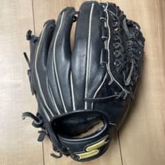【少年用】SSK 野球グローブ 右投げ ジュニア キャッチボール　練習用 黒のサムネイル