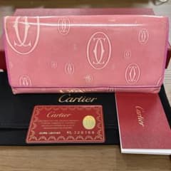 超良品‼️ カルティエ Cartier 財布 二つ折り 長財布 ハッピー