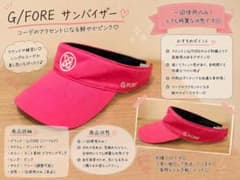 G/FORE サンバイザー ピンク G/FORE サンバイザー ピンク - メルカリ