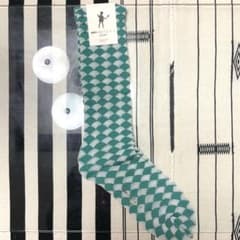 未使用|初期mintdesigns 幾何学織　カラーハイソックス　薄手のサムネイル