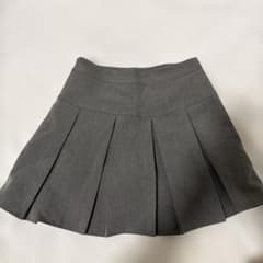 プリーツミニスカート グレーのサムネイル