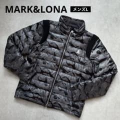 美品】MARK&LONA ダウンジャケット スカル 迷彩総柄 ゴルフウェア L