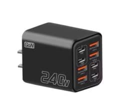 240W GaN 急速充電器 8ポート USB電源アダプター - 2