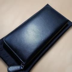 【半額/新品】MURA ムラ 長財布 牛本革 日本製ファスナー ブラックのサムネイル