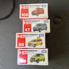 専用トミカ 4台セット スズキ ダイハツ 日産のサムネイル