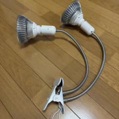 2灯式 LEDクリップライト 植物育成用 フレキシブルアームのサムネイル