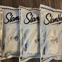 新品 SLAMBLE ソックス 3足セット バスケ ホワイト　M - 4