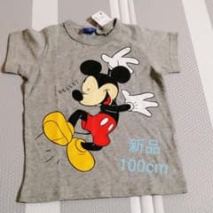 【新品未使用】ミッキー 半袖Tシャツ 100cmのサムネイル