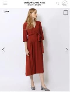トゥモローランド☆レーヨンナイロン フレアラップワンピースのサムネイル