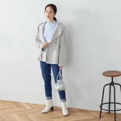 COMME CA ISM フード付きジャケット グレーのサムネイル