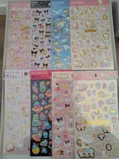 サンリオ　箔押しシール　８枚セット　新品未開封　Sanrio