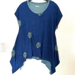 Kapital Tent T-Shirt, Indigo Embroidery
