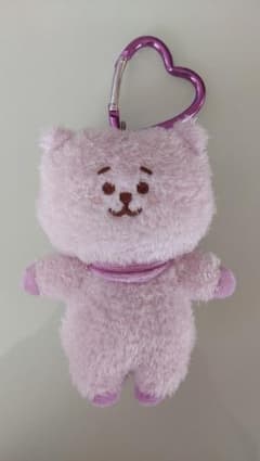 BT21 RJ 하트형 카라비나 첨부 마스코트