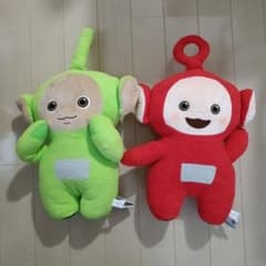 テレタビーズ　ディプシー　ポー　セット　デフォルメいろんな顔bigぬいぐるみ