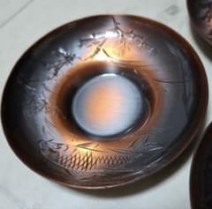 龍善堂】純銅 茶托 5客セット 松に鯉 和食器 煎茶道具 - メルカリ