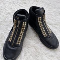 希少 清春着 ムーンエイジデビルメント スタッズスニーカー 41 黒 希少 清春着 ムーンエイジデビルメント スタッズスニーカー 41 黒