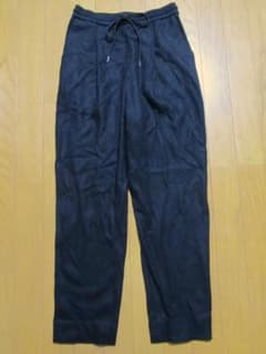 セオリー　ウール素材　ウエストゴム　パンツ　ブラック　S（34）