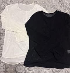 Mame Kurogouchi/シアートップス/サイズ2/美品 UNIQLO mamekurogouchi シアートップス2枚セット - メルカリ