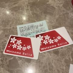 利用可◎ 2枚セット無記名welcome suica 2029/5/29残高3円 - メルカリ
