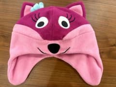 Hanna Andersson ハンナアンダーソン 猫 フリース帽子 耳当て Sのサムネイル