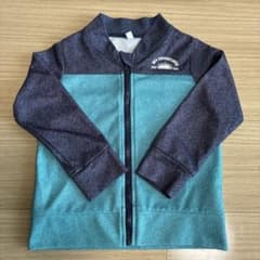 キッズ ラッシュガード 100cm 長袖 ジップアップのサムネイル