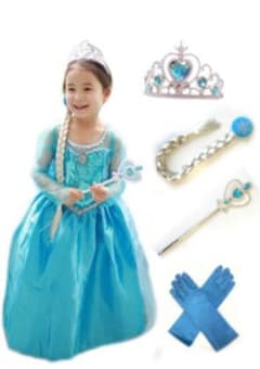 148493様専用 アナと雪の女王 エルサ風 子供用 ドレス 120サイズのサムネイル