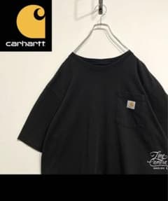 カーハート　ワンポイントロゴTシャツ　L 90s刺繍ポケット古着のサムネイル