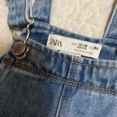 ザラベイビー　ジャンバースカート86 デニム　美品!!のサムネイル