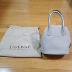 美品】TIDEWAY MOSS ハンドバッグ ライトグレー - メルカリ