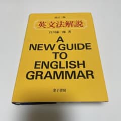 英文法解説　A NEW GUIDE TO ENGLISH GRAMMARのサムネイル
