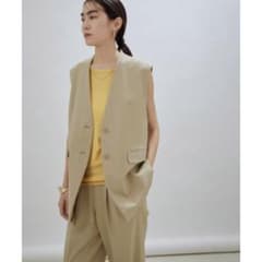 0091 SALON adam et ropé V 넥 노 칼라 지레/베스트