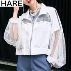 HARE メッシュキリカエトラックジャケット 白 - メルカリ