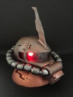 ザクヘッド ３ ガルマザビ 塗装済、モノアイLEDのサムネイル