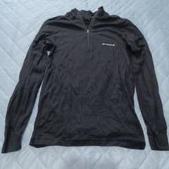 モンベル スーパーメリノウール M.W. ハイネックシャツ Men's Sサイズ