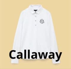 新品未使用】Callaway レディース長袖ポロシャツ ホワイト 速乾 L