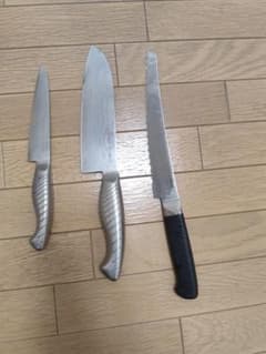 アムウェイクイーン 包丁 3本セット（三徳・パン切り・ペティ） - メルカリ