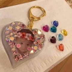 レジン 写真入れ キーホルダー ❤︎Miyuuさま❤︎のサムネイル