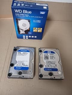 中古 WD Blue 4TB×2 HDD 内蔵型ハードディスクドライブ - メルカリ