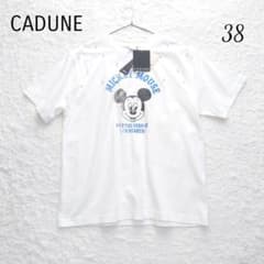 未使用】CADUNE カデュネ 別注 ミッキーマウス パール付き Tシャツ