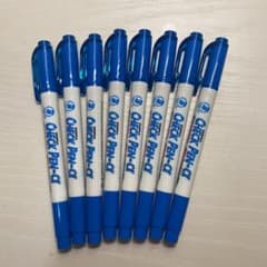 かZEBRA チェックペンα WYT20-BL 青 8本セット売りのサムネイル