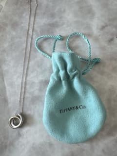 試着のみ♡ほぼ新品♡Tiffany & Co. シルバー 2連リングネックレス 