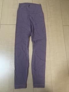 lululemon Asia Fit レギンス XS パープル 総柄 - メルカリ
