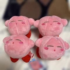 星のカービィ ぬいぐるみキーホルダー 4体セット　すやすやのサムネイル