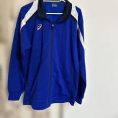 asics アシックス ジャージ ジャケット ブルー Lのサムネイル