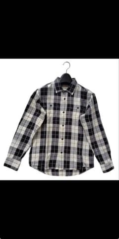 Crape Plaited Shirt　S　チェックシャツのサムネイル